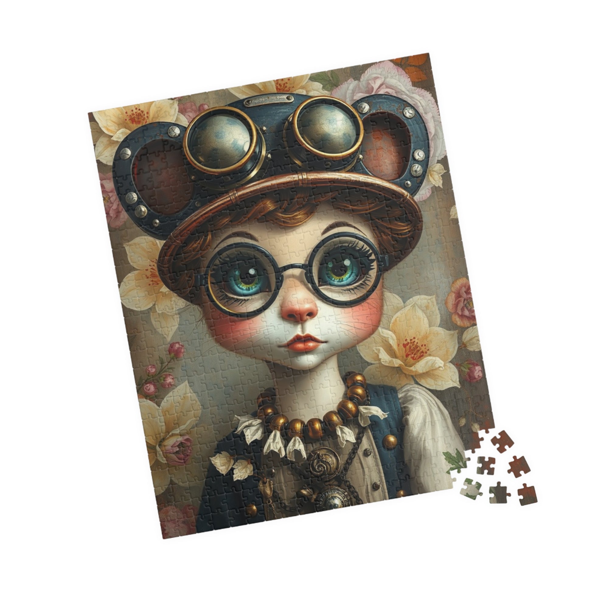 Whimsical Steampunk Character Puzzle - 110, 252, 520, 1014-piece, Fun Activity for Home Entertainment, Gift for Puzzle Loving Friend Puzzle The Puzzle Chest