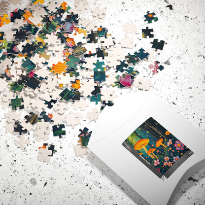 Mushroom Forest Puzzle, Nature-Themed Jigsaw Game, 110-1014 Piece Family or Solo Fun, Holiday Birthday Gift for Nature Lover, Friend Puzzle The Puzzle Chest