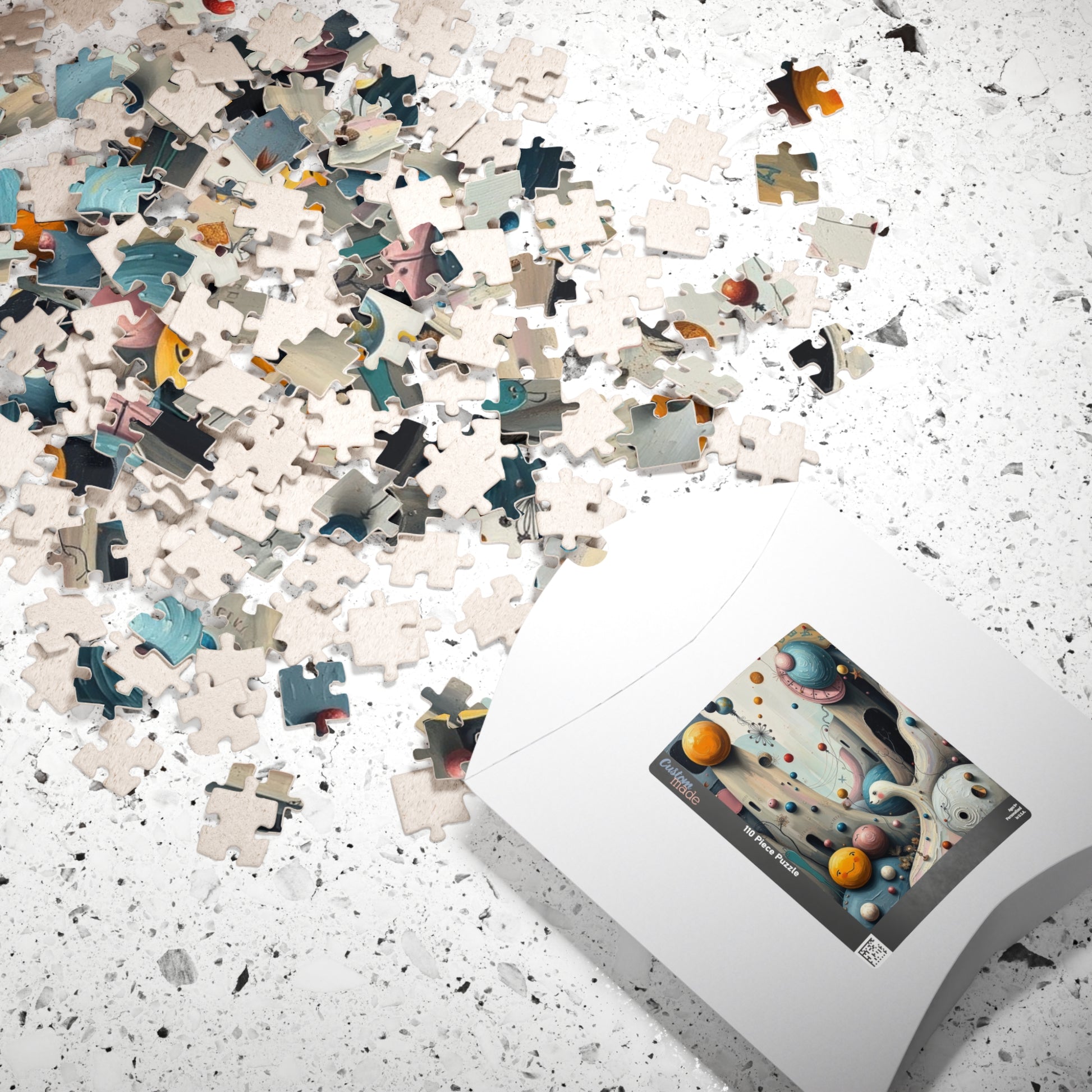 Fantastical Childlike World Puzzle for Adults, Abstract Shapes Jigsaw Game for Solo Fun, Family Activity, Puzzle Lover Gift for Friend Puzzle The Puzzle Chest
