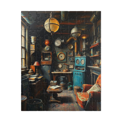 Cozy Steampunk Home Office Puzzle - 110, 252, 520, 1014-piece, Perfect for Family Night, Unique Gift for Puzzle Lovers, Relaxing Activity 110 pcs (Vertical) Puzzle The Puzzle Chest