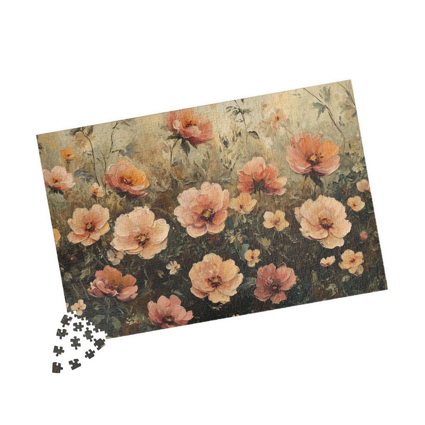Vintage Floral Jigsaw Puzzle — Romantic Garden Puzzle