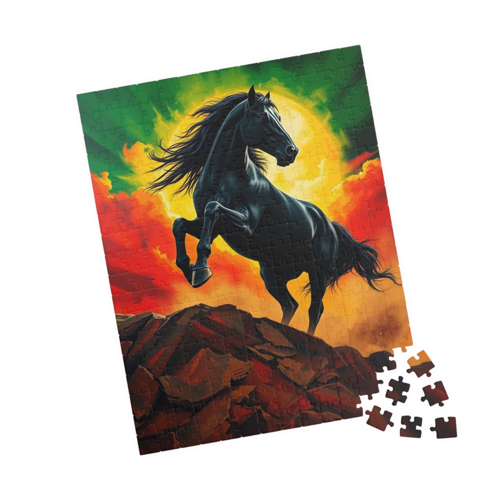 Majestic Horse Puzzle - 110, 252, 520, 1014-piece - Perfect for Horse Lovers, Mindfulness Activity, Family Game Night, Unique Gift Idea Puzzle The Puzzle Chest