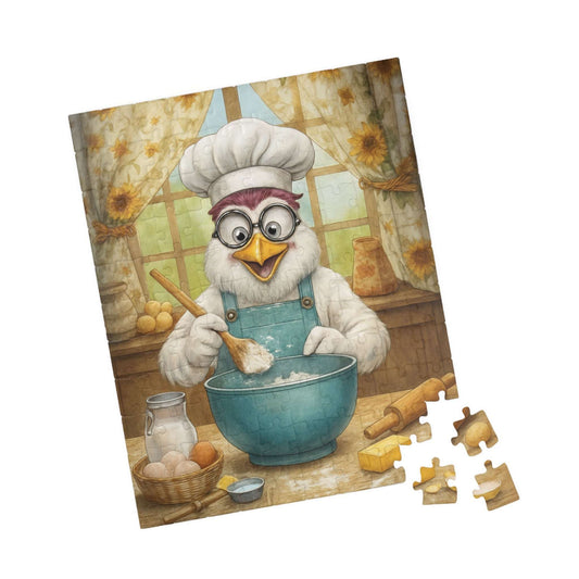 Chicken Chef Jigsaw Puzzle, Bird Puzzle Ideal for Fun Family Activity, Gifts for Puzzle Lovers, Home Entertainment, Brain Teaser Puzzle The Puzzle Chest