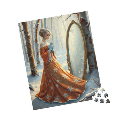 Elegant Frost Spirit Puzzle | Winter Wonderland Jigsaw Game | 110, 252, 520, 1014-piece | Holiday Decor, Family Fun Gift Idea, Cozy Nights