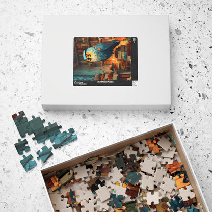 Owl Librarian Jigsaw Puzzle - Bird Game for Book Lovers | Great for Family Bonding, Gifts, Decor, Relaxation, and Mindfulness Puzzle The Puzzle Chest