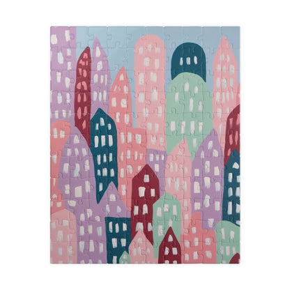 Abstract Cityscape Jigsaw Puzzle, Fun Home Activity Game 110 pcs (Vertical) Puzzle The Puzzle Chest