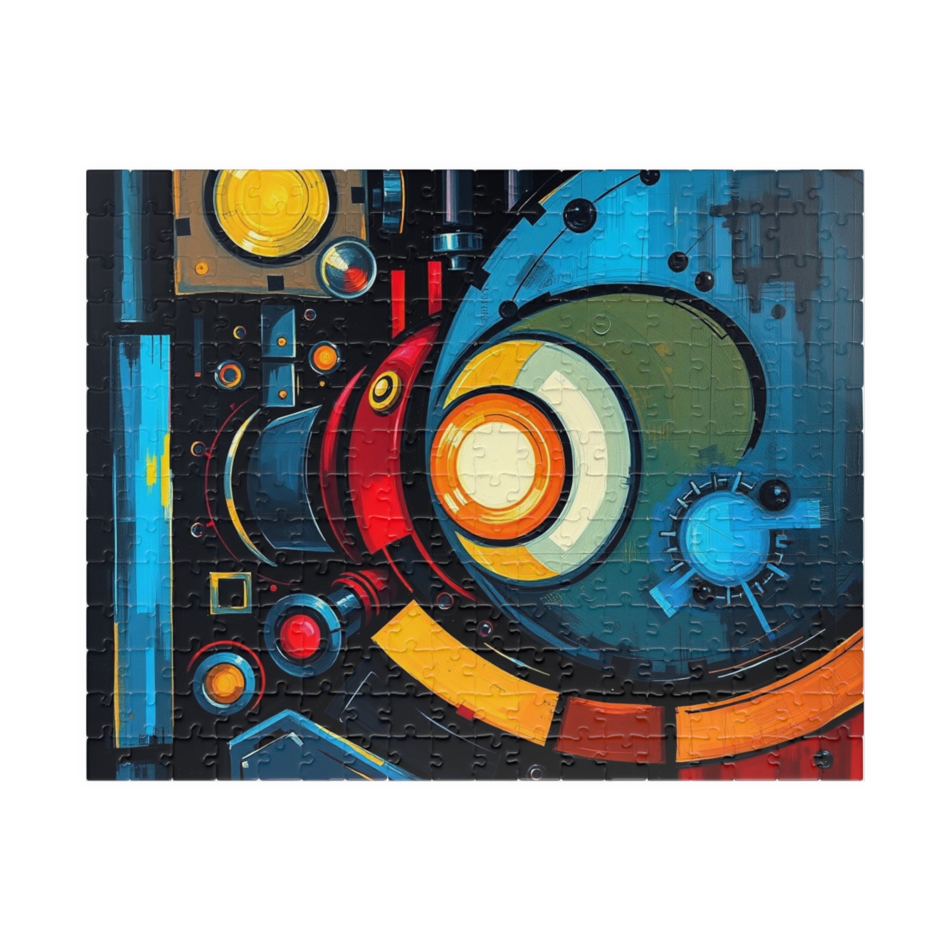 Vibrant Abstract Puzzle, Fun Family Jigsaw Game, Unique Gift for Art Lover 252 pcs (Horizontal) Puzzle The Puzzle Chest