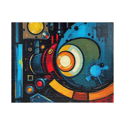 Vibrant Abstract Puzzle, Fun Family Jigsaw Game, Unique Gift for Art Lover 252 pcs (Horizontal) Puzzle The Puzzle Chest