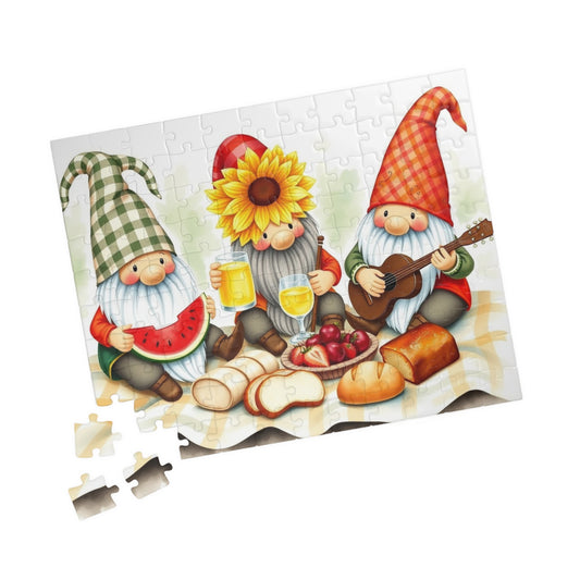 Gnome Picnic Puzzle - Summer Theme Jigsaw Game Puzzle The Puzzle Chest