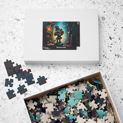Whimsical Steampunk Jigsaw Puzzle, Unique Birthday Holiday Gift, Family Fun Game Night, Quiet Home Entertainment, Puzzle Lover Puzzle The Puzzle Chest