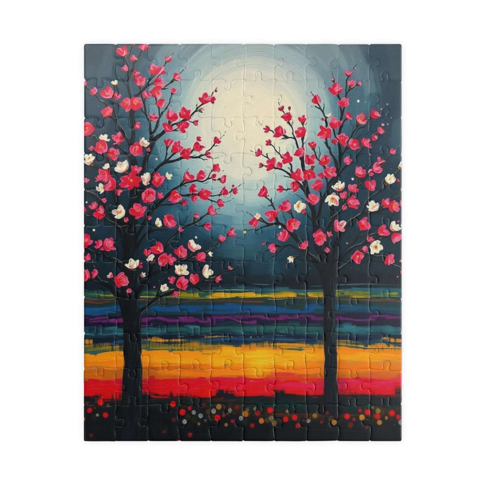 Colorful Landscape Jigsaw Puzzle, Home Activity, Gift for Nature Lover and Friends, Family Game Night Brain Teaser, Unique Wall Art 110 pcs (Vertical) Puzzle The Puzzle Chest