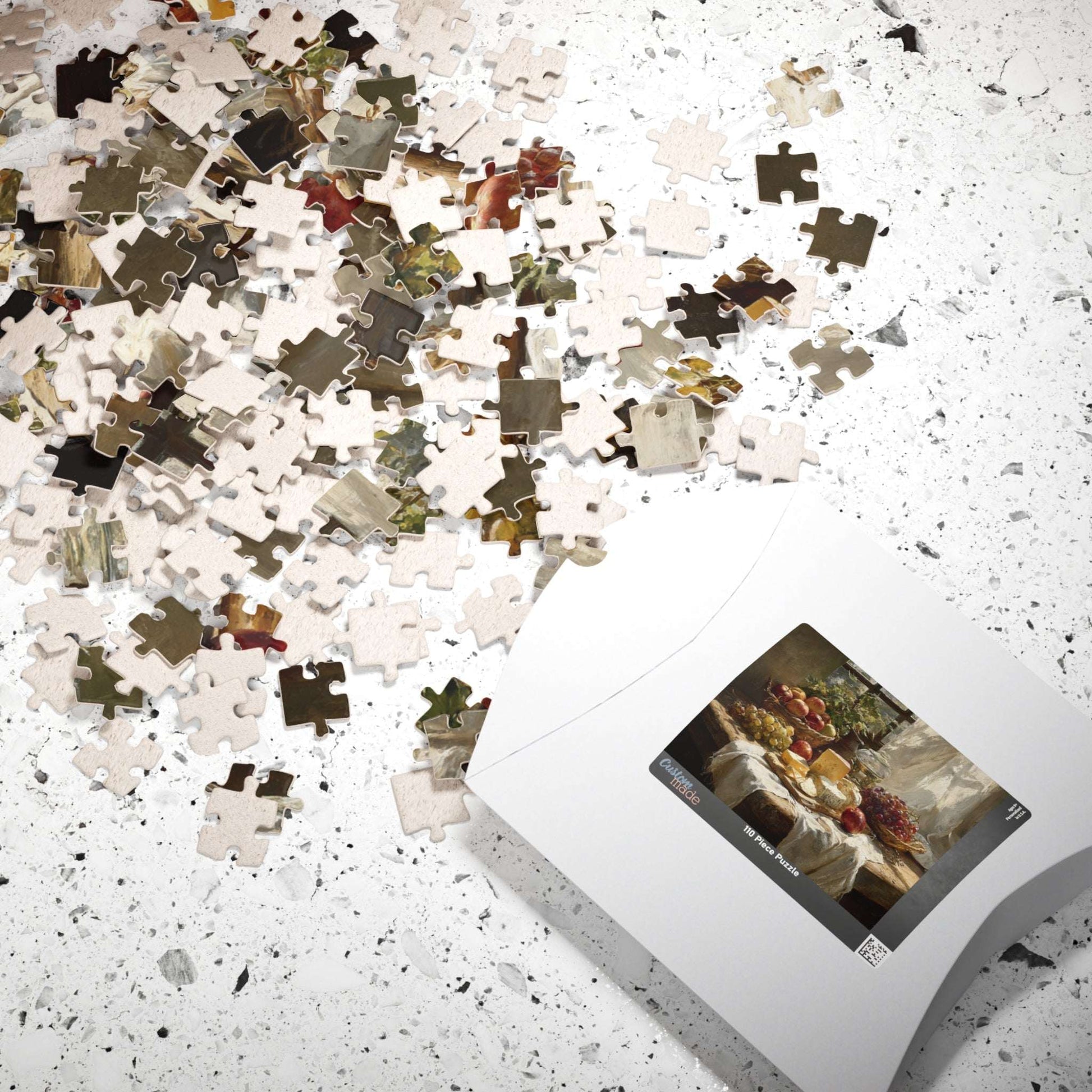 Still Life Fruit and Cheese Puzzle | Classic Tabletop Scene