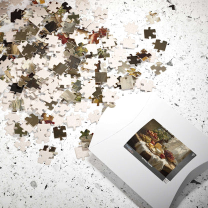 Still Life Fruit and Cheese Puzzle | Classic Tabletop Scene