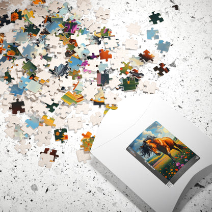 Majestic Horse Puzzle - 110, 252, 520, 1014-pieces - Perfect Gift for Horse Lovers, Family Fun, Game Night, Art Enthusiasts Puzzle The Puzzle Chest