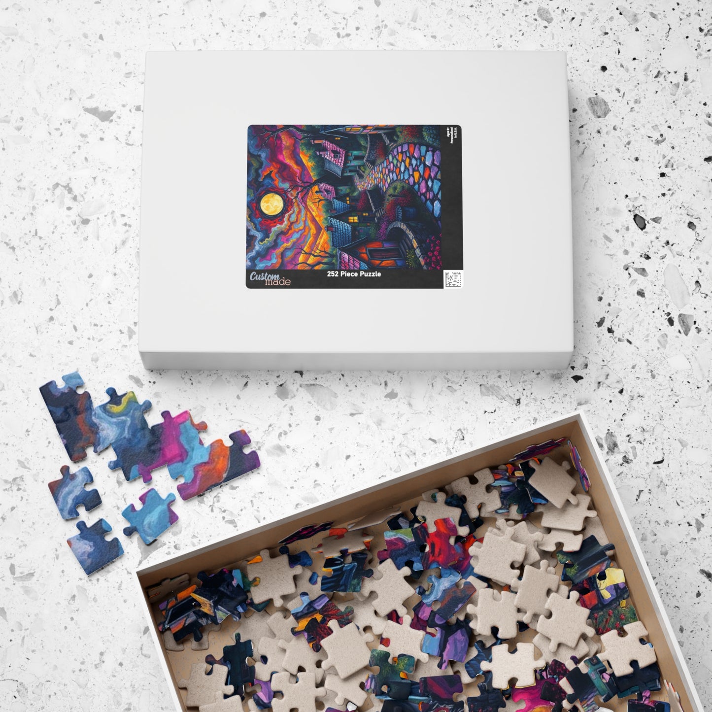 Enchanting Evening Village Puzzle, 110, 252, 520, 1014-piece, Nighttime Scenic Jigsaw Game for Family Fun, Gifts, Home Décor The Puzzle Chest