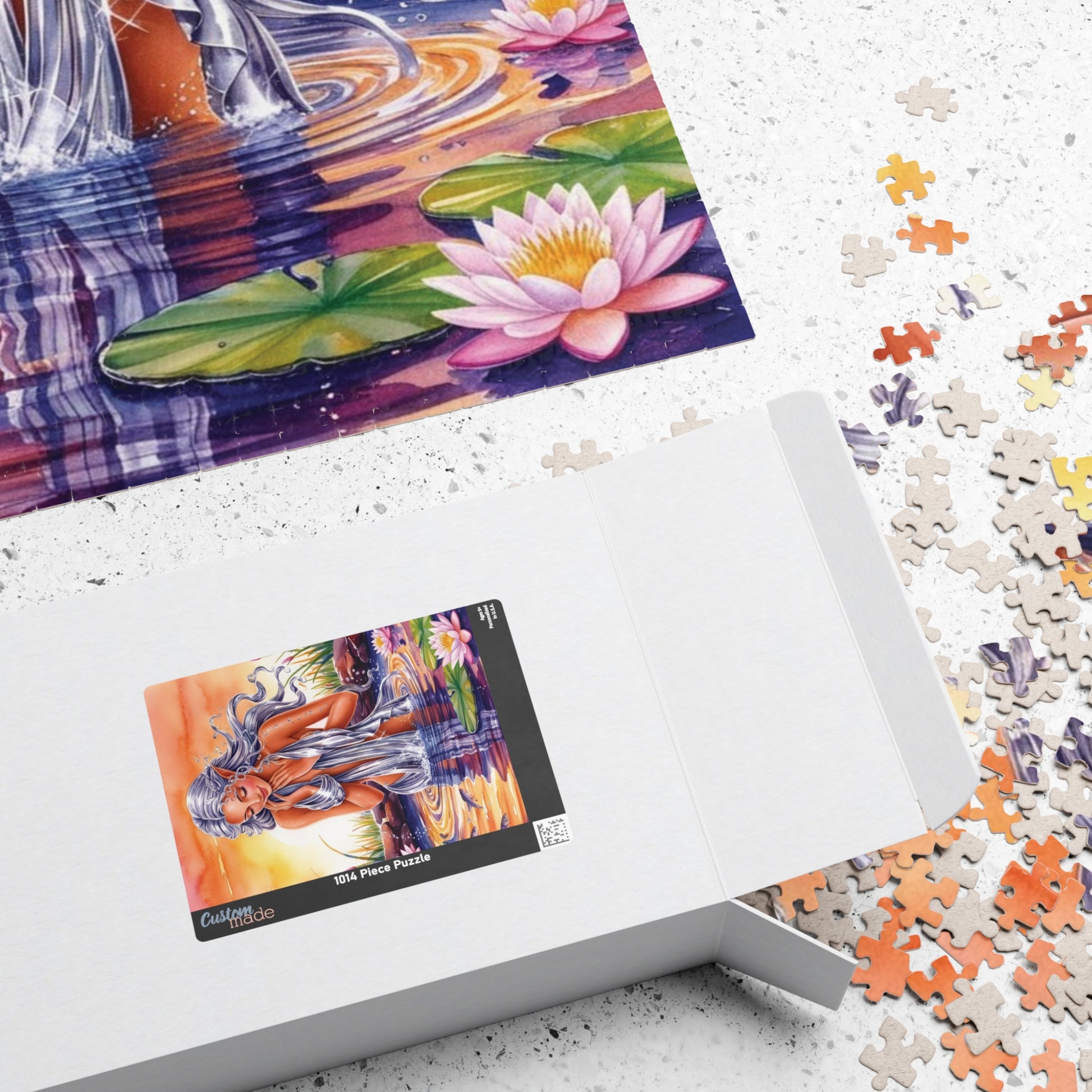 Water Nymph Mythical Jigsaw Puzzle, Fantasy Magical Themed Game, Adult Mindful Challenging Activity, Puzzle Lover Enthusiasts Hobby Puzzle The Puzzle Chest
