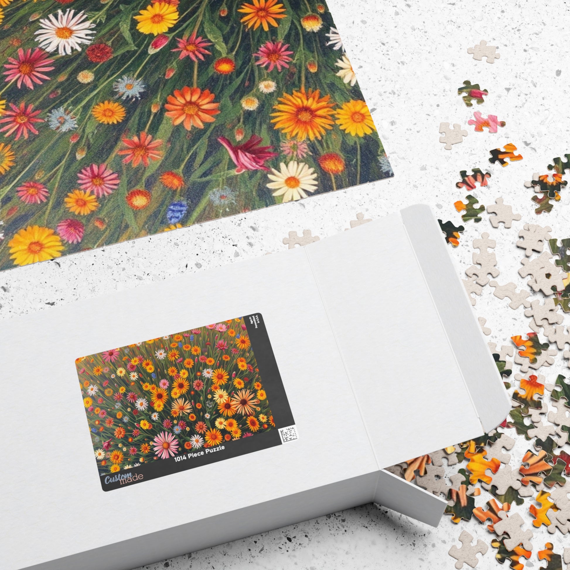Vibrant Flower Garden Puzzle, 110/252/520/1014-piece Nature Theme Jigsaw Game, Flower Lover Gift, Family Fun, Indoor Activity, Brain Teaser Puzzle The Puzzle Chest