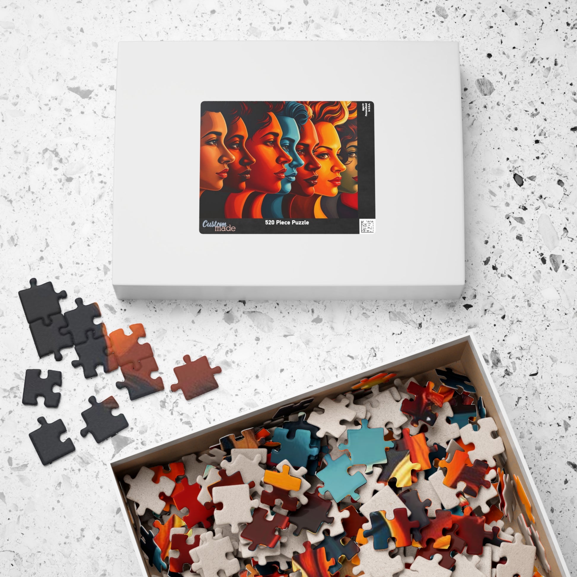Human Tapestry Jigsaw Puzzle, Diversity Silhouette Puzzle, Face Collage Puzzle, Puzzle Lover Gift for Friend, Family Bonding, Mind Challenge Puzzle The Puzzle Chest