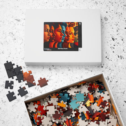 Human Tapestry Jigsaw Puzzle, Diversity Silhouette Puzzle, Face Collage Puzzle, Puzzle Lover Gift for Friend, Family Bonding, Mind Challenge Puzzle The Puzzle Chest