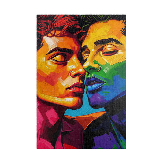 United in Color Jigsaw Puzzle - Pride Portrait, LGBTQ Art Rainbow Faces, Pride Gift for Puzzle Lover, Friends, Family or Solo Fun 1014 pcs (Vertical) Puzzle The Puzzle Chest
