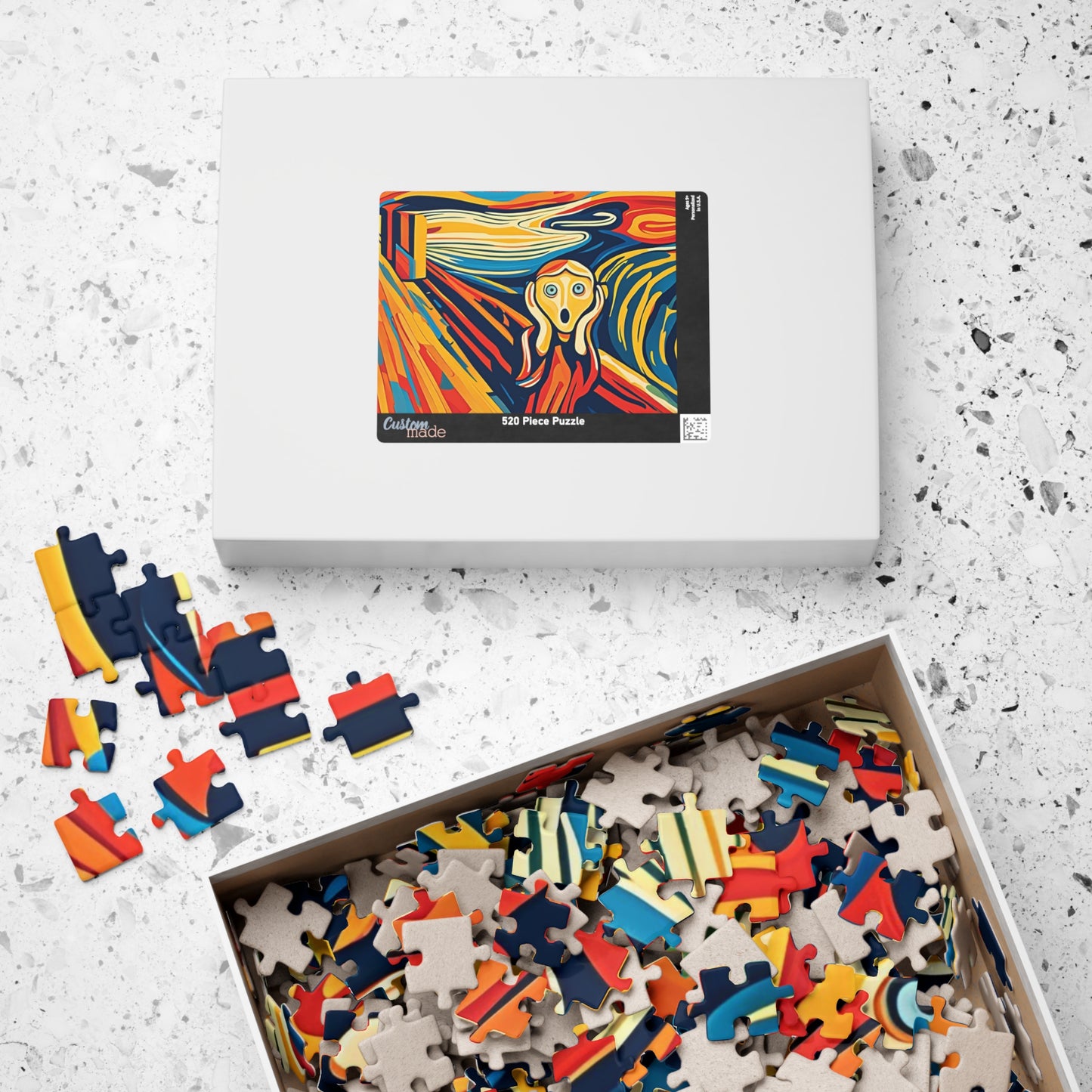 The Scream Modern Jigsaw Puzzle - Inspired By Edvard Munch Puzzle The Puzzle Chest