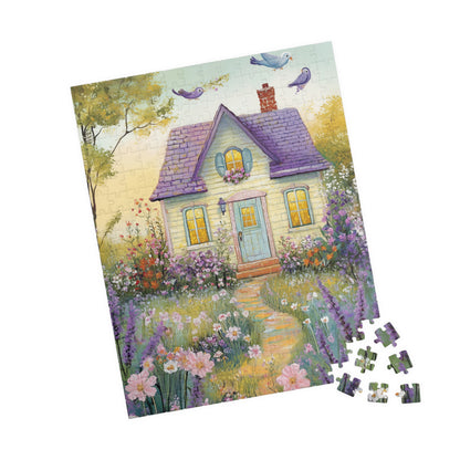 Whimsical Floral Cottage Jigsaw Puzzle 252 pcs (Vertical) Puzzle The Puzzle Chest