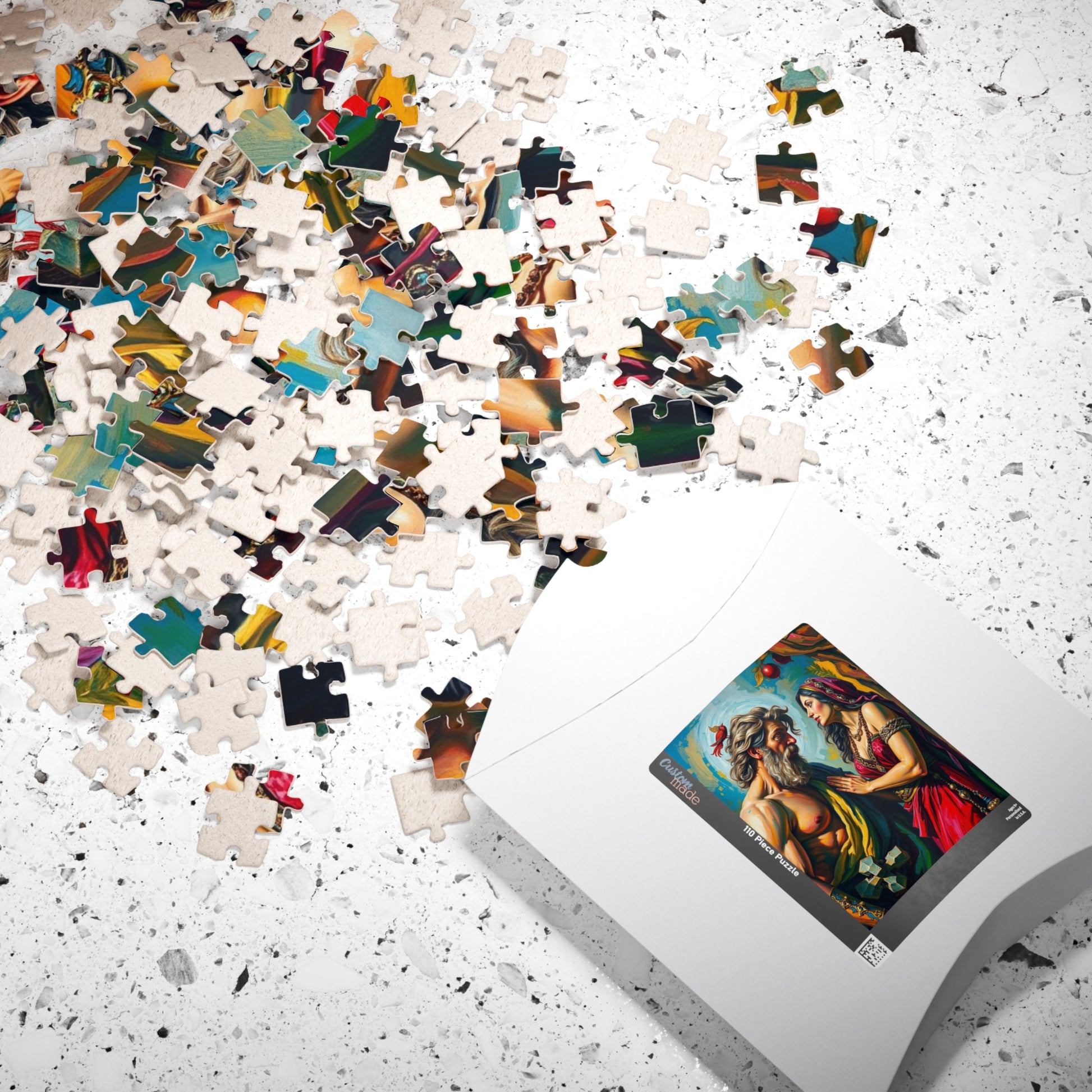 Biblical Puzzle, Samson and Delilah Jigsaw Game, Faith-Based Puzzle for Adults, Religious Gift, Family Game Night, Stress Reliever, Unique Puzzle The Puzzle Chest