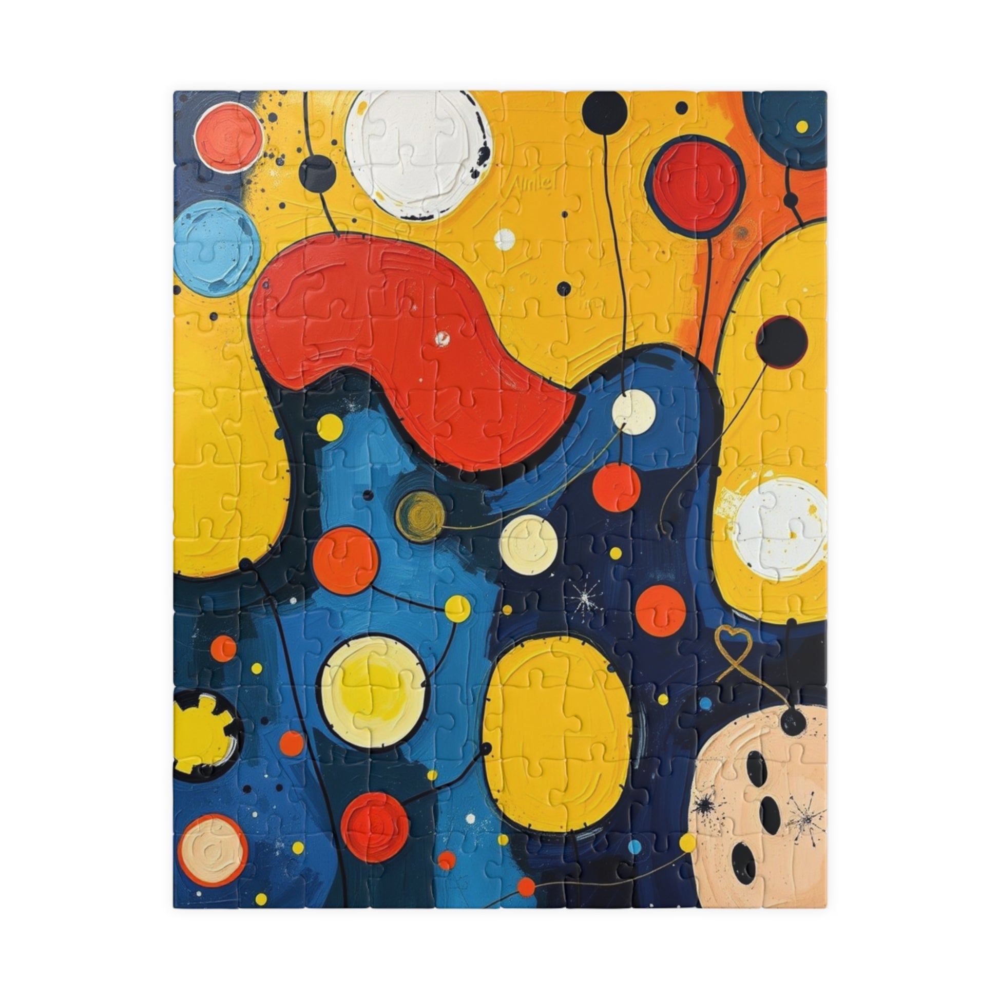 Colorful Abstract Puzzle - Modern Art Jigsaw Game 110 pcs (Vertical) Puzzle The Puzzle Chest