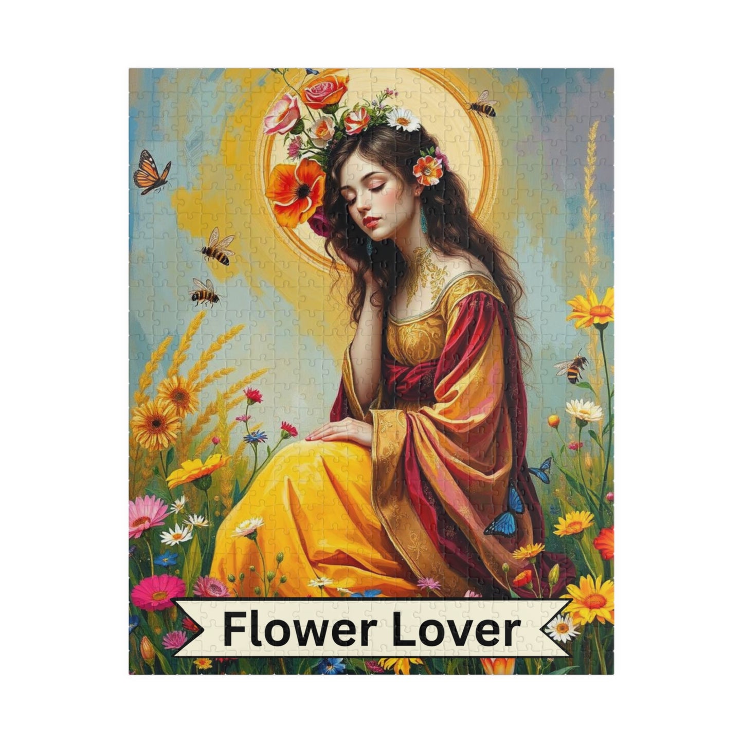 The Flower Lover Jigsaw Puzzle - Tarot Style Game for Floral/Flowers Lovers