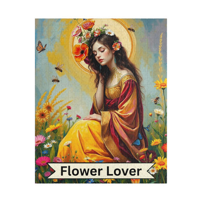 The Flower Lover Jigsaw Puzzle - Tarot Style Game for Floral/Flowers Lovers