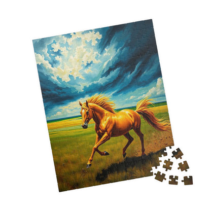 Majestic Running Horse Jigsaw Puzzle, Equestrian Gift for Animal Lover, Family Game Night, Solo Fun Mindfulness Activity, Home Entertainment Puzzle The Puzzle Chest