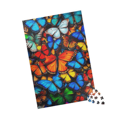 Chaotic Butterfly Collage Puzzle Jigsaw for Nature Lovers, Perfect Gift for Entomology Puzzle Lovers, Family Fun, Creative Hobby, Mental Exercise Puzzle The Puzzle Chest