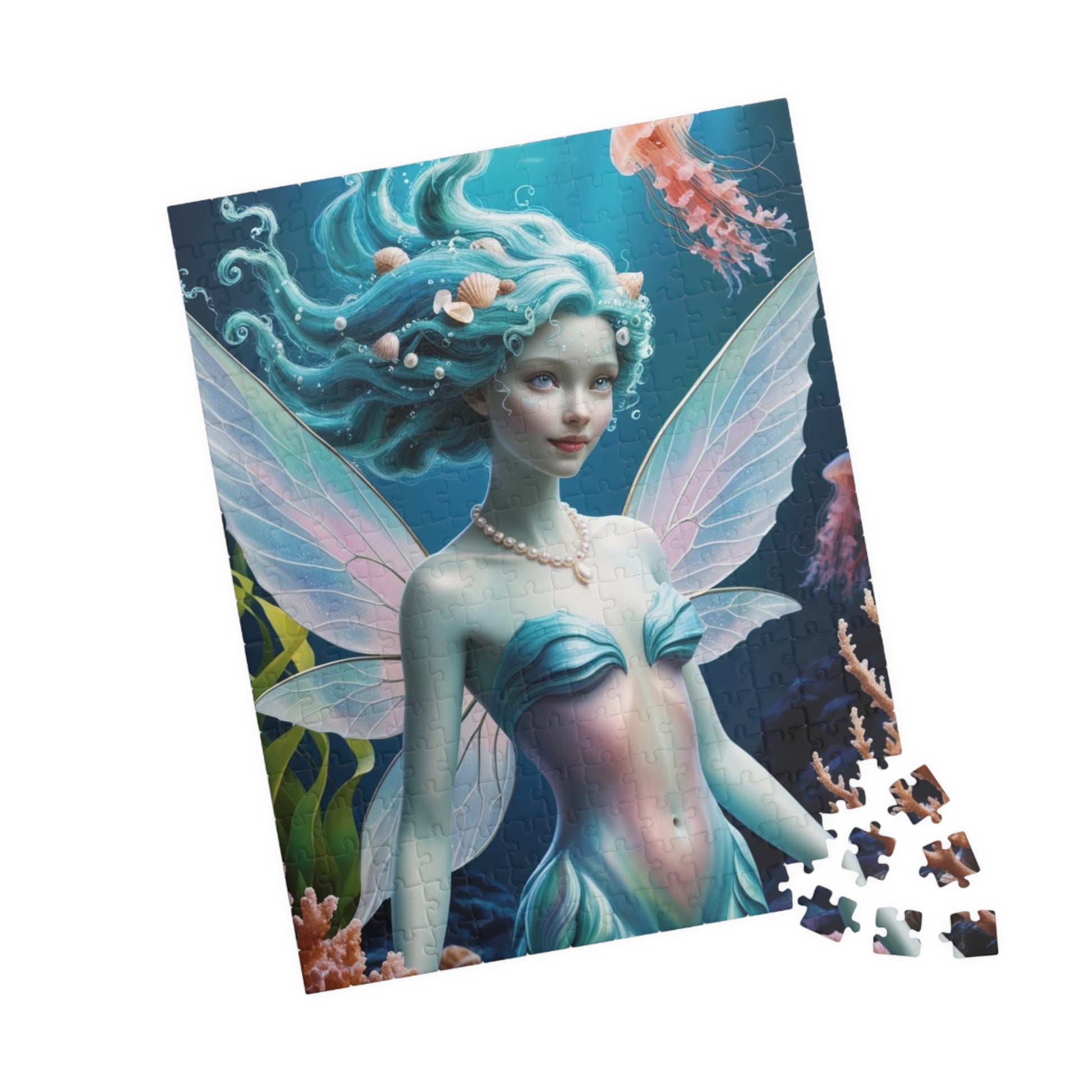 Underwater Serenity Puzzle Mermaid Jigsaw Game for Adults, Gift for Fantasy Sea Lovers, Family Game Night, 110-1014 Piece Mindful Activity Puzzle The Puzzle Chest