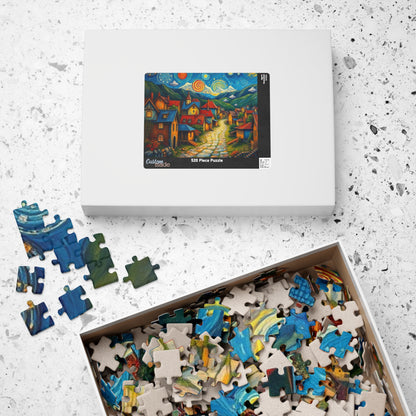 Charming Village Jigsaw Puzzle - Perfect for Family Fun, Adult Gift for Puzzle Lovers, Home Entertainment, Rainy Day Activity, Cozy Night In The Puzzle Chest