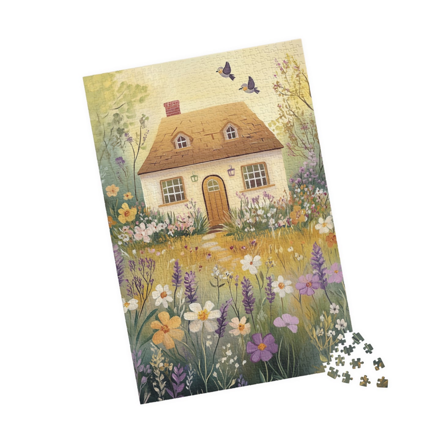Cottage House and Flower Garden Jigsaw Puzzle 1014 pcs (Vertical) Puzzle The Puzzle Chest