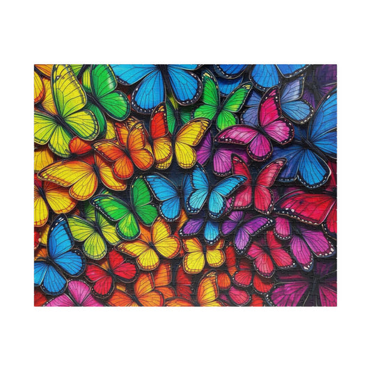 Wings of Pride Jigsaw Puzzle, Rainbow Butterfly Puzzle, LGBTQ Puzzle, Pride Month Gift for Friend, Mindfulness Activities, 100 - 1000 Pieces 520 pcs (Horizontal) Puzzle The Puzzle Chest