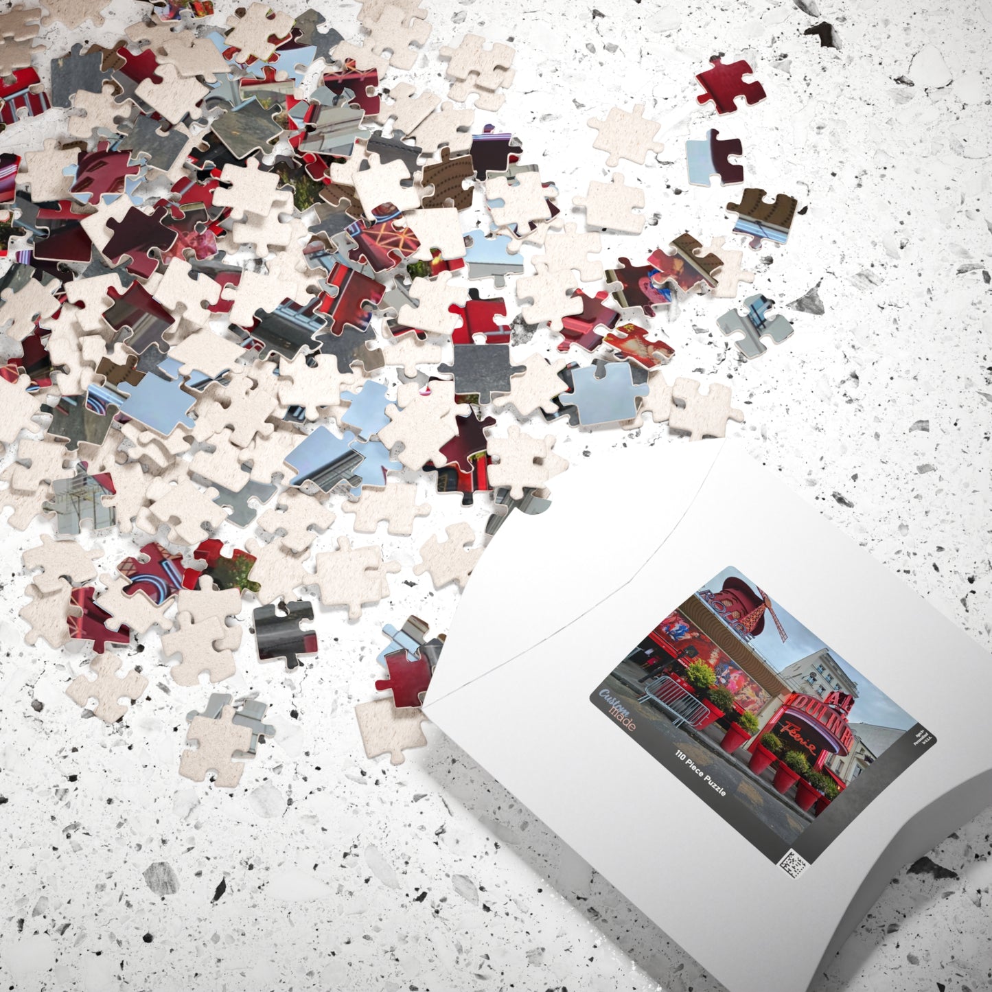 Moulin Rouge Jigsaw Puzzle - Famous French Landmark, Paris France Architecture, Realistic View Puzzle The Puzzle Chest