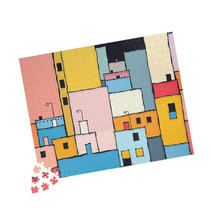 Colorful Abstract Jigsaw Puzzle - Urban Scene | Fun Activity for Family Game Night, Home Entertainment, Gift for Puzzle Lovers, or Holidays Puzzle The Puzzle Chest