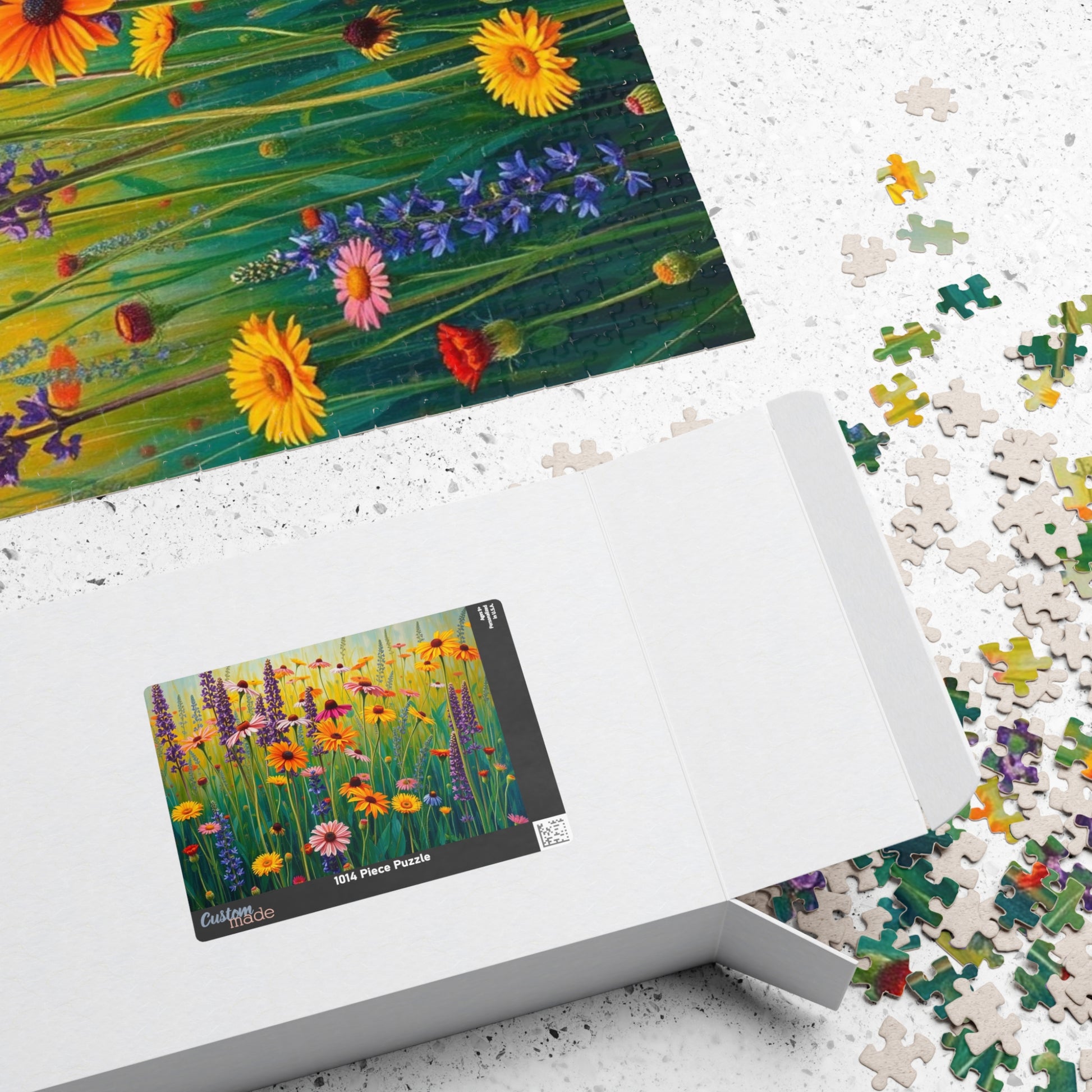 Colorful Floral Puzzle | Fun Family Activity, Gift for Nature Lover and Puzzle Enthusiast, Mindful Rainy-Day Entertainment Puzzle The Puzzle Chest