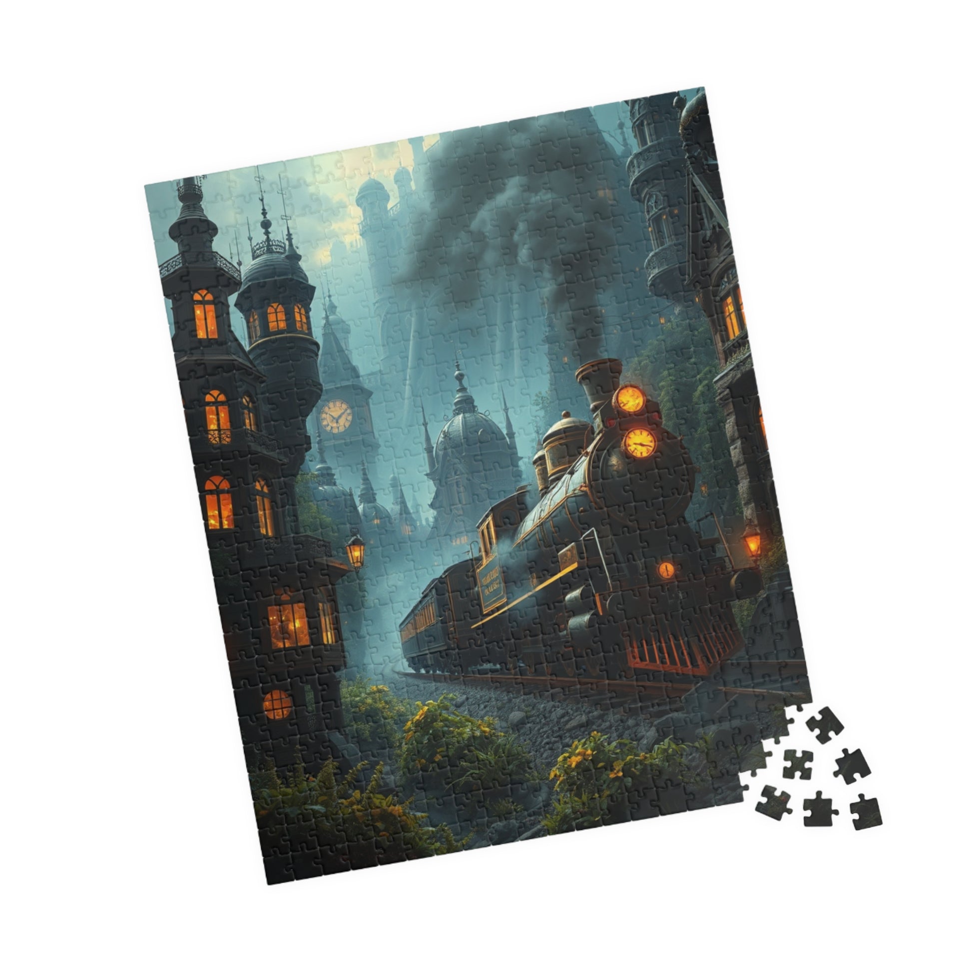 Steampunk Mystical Train Puzzle - Enchanting Steam Engine Design, Perfect for Gifts, Family Fun, Relaxing Activities, Puzzle Lovers Puzzle The Puzzle Chest