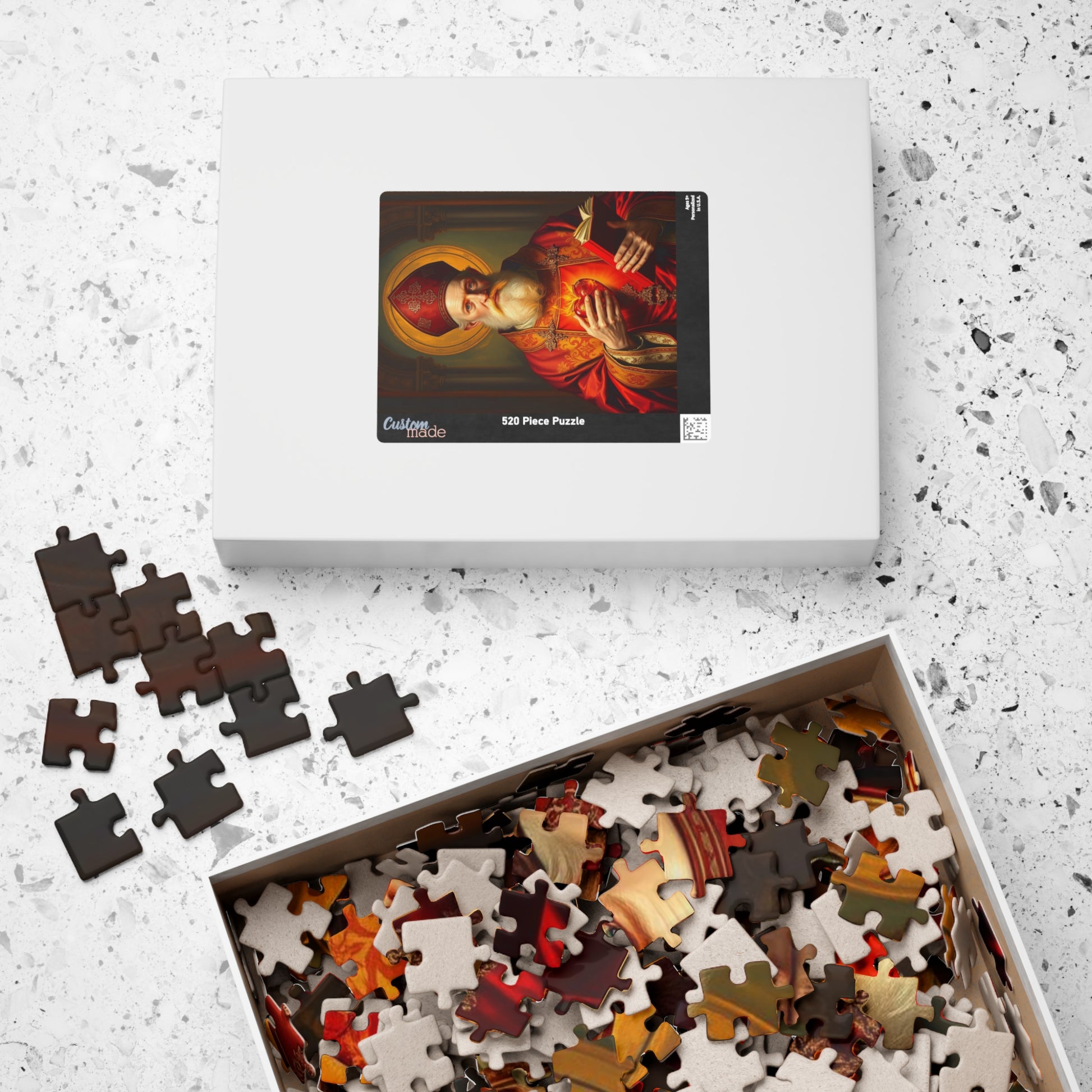 Saint Augustine Jigsaw Puzzle for Adult, Religious Gift for Catholics, Spiritual Home Entertainment, Mindful Faith-Based Fun Family Activity Puzzle The Puzzle Chest