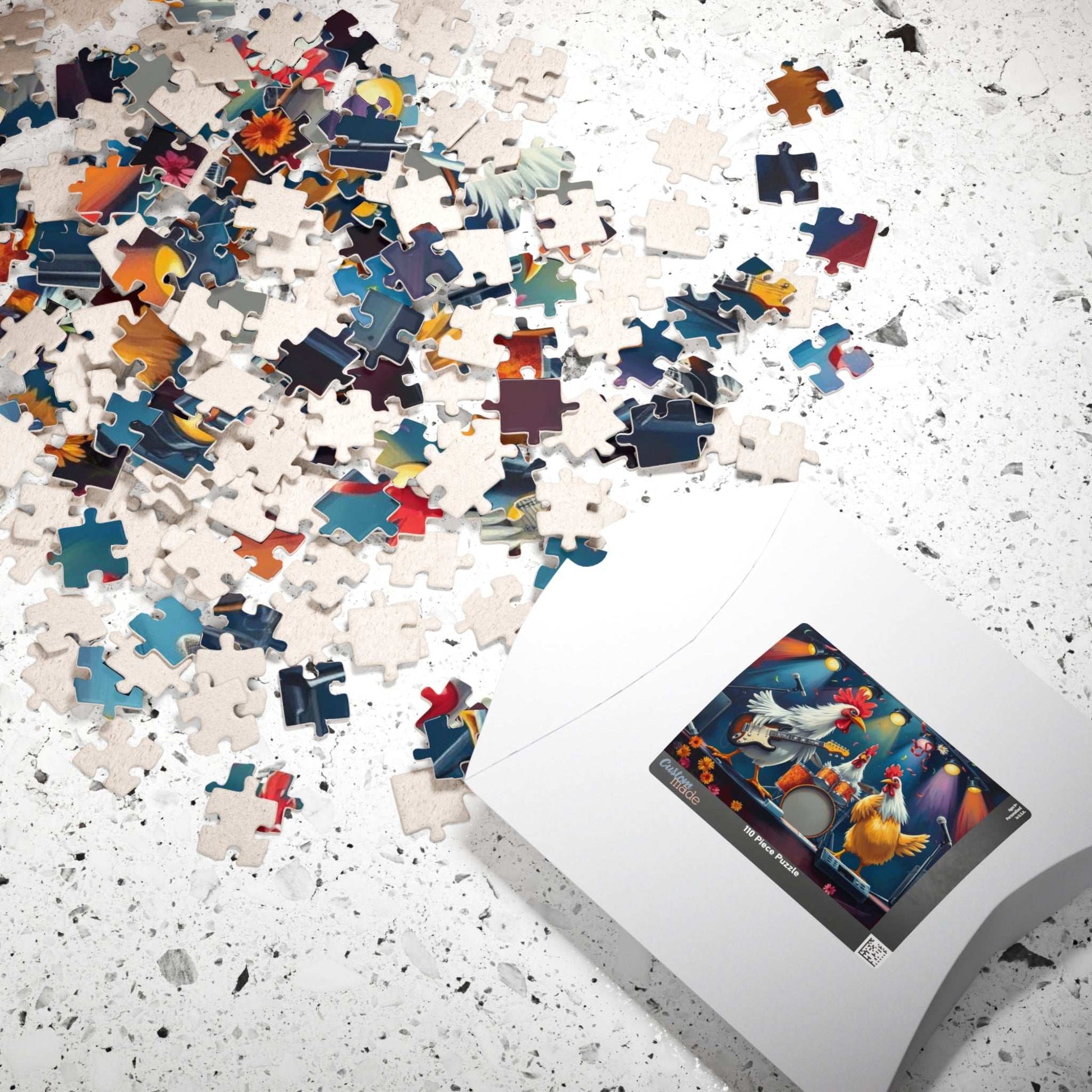 Rockin' Chicken Jigsaw Puzzle - Hilarious Gift for Music Lover Puzzle The Puzzle Chest