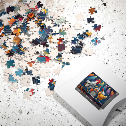 Rockin' Chicken Jigsaw Puzzle - Hilarious Gift for Music Lover Puzzle The Puzzle Chest