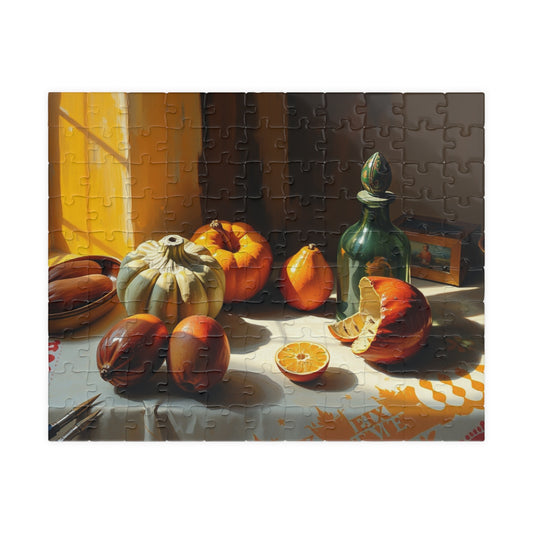 Autumn Still Life Jigsaw Puzzle, Vintage Style Art Design, Cozy Vibes Fun Indoor Activity, Family Game Night, Unique Gift for Puzzle Lovers