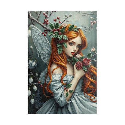 Winter Fairy-Themed Puzzle - Copper Hair, Silvery Gown and Icy Floral Art, 110-1014 Piece Gift for Puzzle Lover, Perfect for Holidays