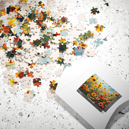 Bright Floral Puzzle | Nature Lovers Gift, 110-1014 Piece Botanical Adult Jigsaw Puzzle, Gift for Flower Enthusiast, Quiet Leisure Activity Puzzle The Puzzle Chest