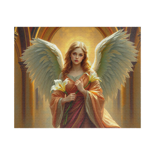 Golden Benediction Jigsaw Puzzle, Angel Puzzle, Religious Puzzle, Catholic Puzzle Gift for Puzzle Lover, Great for Indoor Home Entertainment 520 pcs (Horizontal) Puzzle The Puzzle Chest
