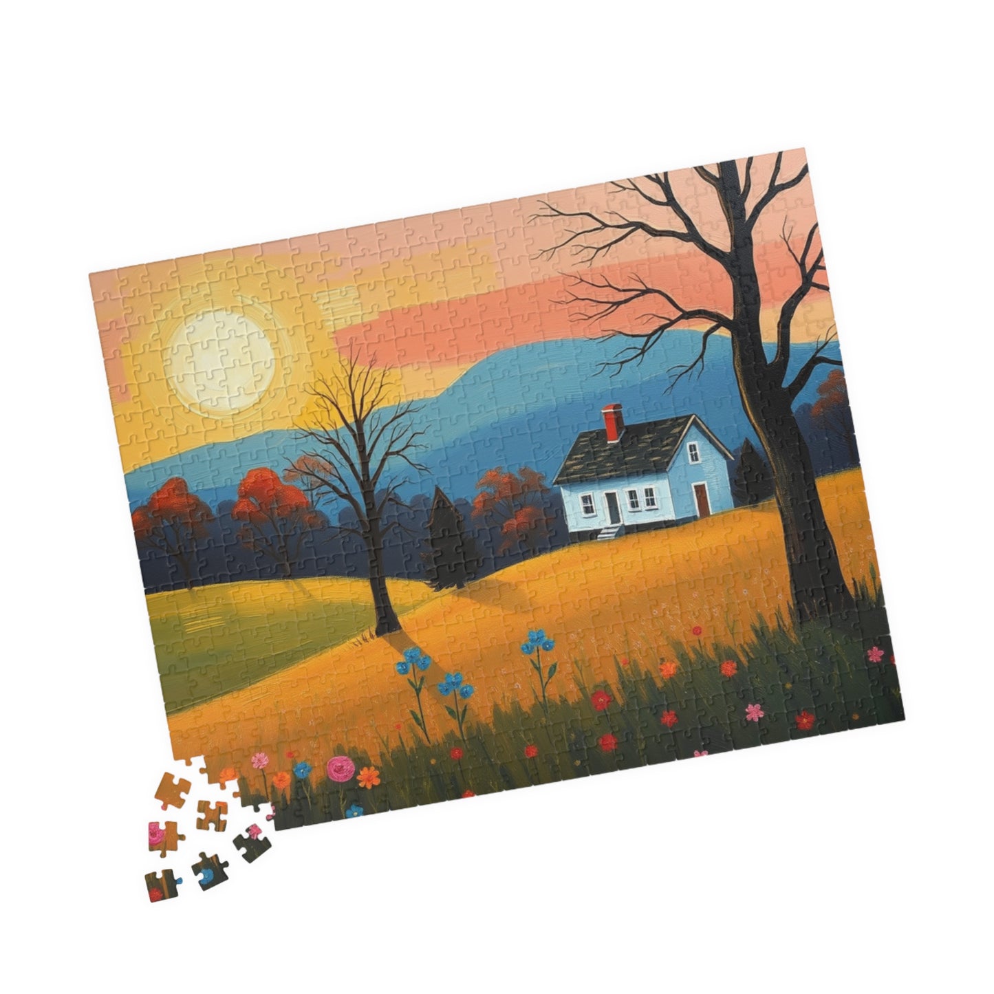 Scenic Landscape Puzzle | Perfect for Family Game Night, Seasonal Decor, Gift for Puzzle Lovers, Relaxation Activity, Cozy Indoor Fun Puzzle The Puzzle Chest