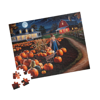 Harvest Pumpkin Scarecrow Puzzle | Fall Decor Puzzle | 110, 252, 520, 1014 Pieces | Family Fun | Autumn Activity, Halloween Puzzle, Puzzle The Puzzle Chest