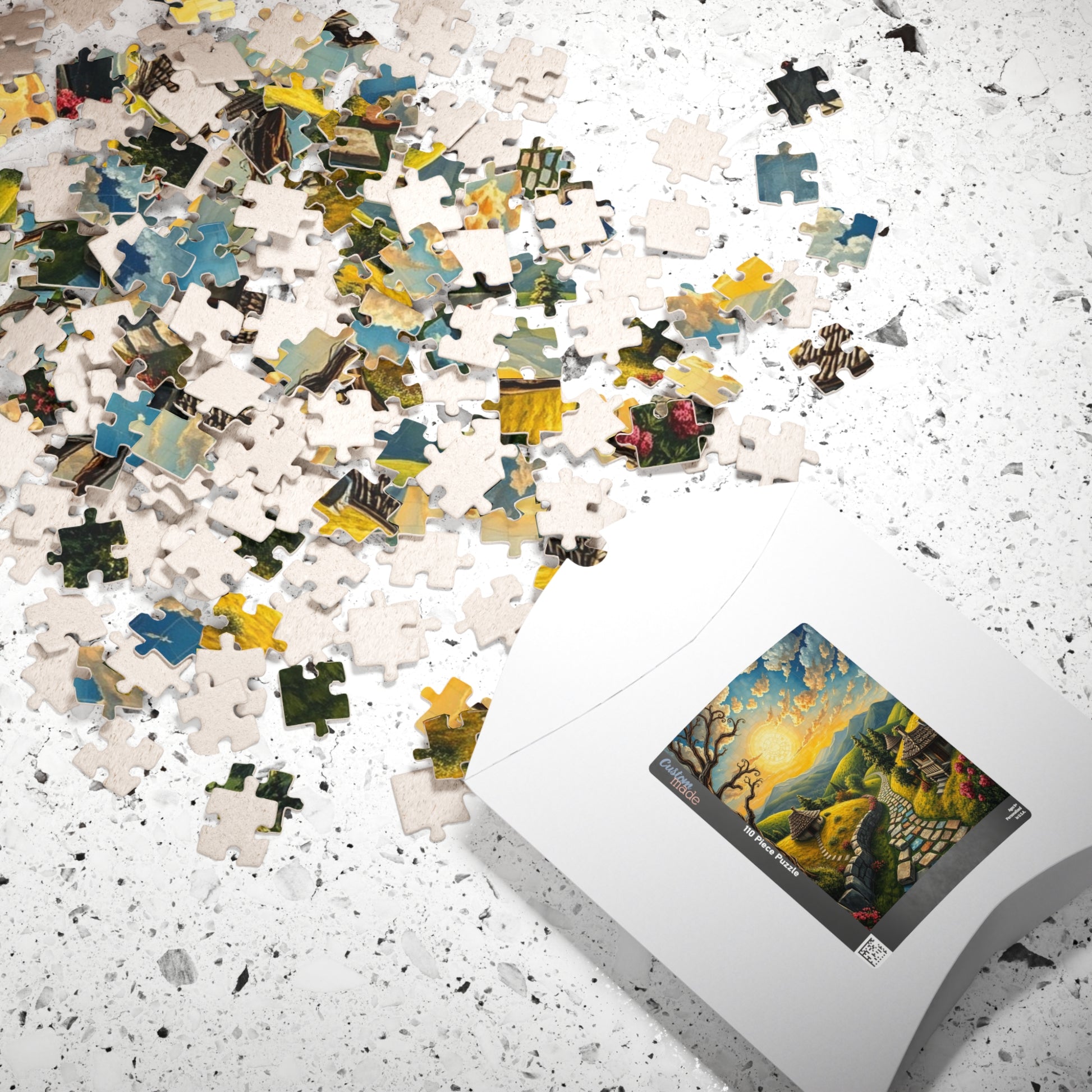 Scenic Mosaic Landscape Puzzle, 110-1014 Piece Jigsaw, Game Night Fun, Collectible Art, Family Activity Solo Fun, Gift for Puzzle Lovers Puzzle The Puzzle Chest